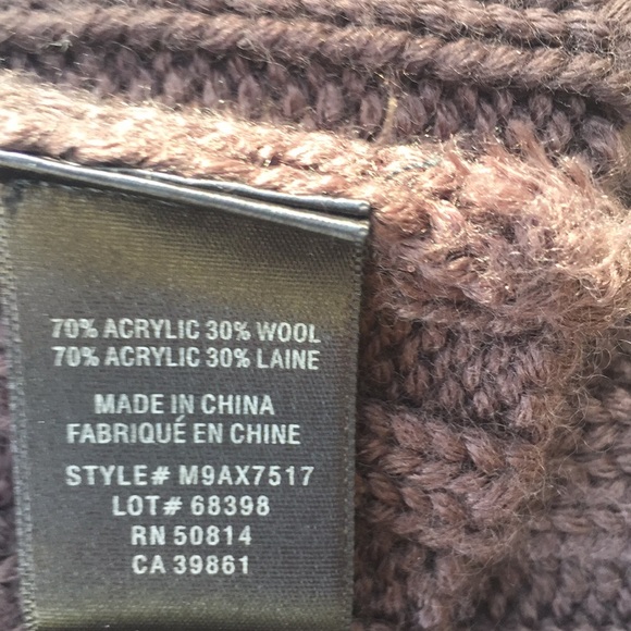 Chocolate brown Tahari sweater.  Small - Picture 6 of 6